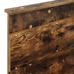vidaXL Tête de lit avec tête de lit Chêne fumé 90 cm Bois d'ingénierie
