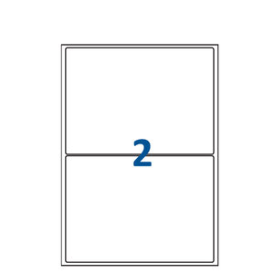 Lot de 500 Planches étiquettes autocollantes blanches sur feuille A4 : 210 x 99 mm (3 étiquettes par feuille spéciales bons de transport)