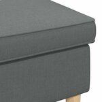 vidaXL Pouf Gris foncé 55 x 35 x 41 cm