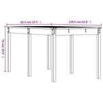 vidaXL Table de jardin 159 5x82 5x76 cm bois massif de douglas