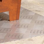 vidaXL Plaques à damier 2 Pièces Argent 60 x 40 cm Aluminium