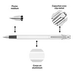 Stylo à plume 849 CLASSIC LINE  blanc CARAN D'ACHE