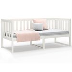 vidaXL Lit de jour sans matelas blanc 75x190 cm bois de pin massif