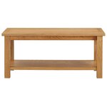 vidaXL Table basse 90x45x40 cm Bois de chêne massif