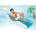 Intex Chaise longue gonflable bleu 191x99 cm vinyle