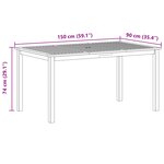 vidaXL Ensemble de salle à manger pour jardin 5 Pièces Gris Poly rotin