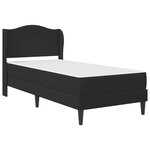 vidaXL Cadre de lit avec tête de lit Noir 100 x 200 cm Simili cuir
