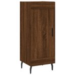vidaXL Buffet Chêne marron 34 5x34x90 cm Bois d'ingénierie
