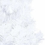 vidaXL Arbre de Noël artificiel pré-éclairé et boules blanc 120 cm PVC
