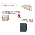 Equerres ivoire brillant ral 1015b