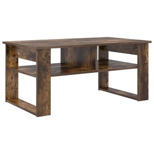 vidaXL Table basse Chêne fumé 96 x 54 x 44 cm Bois d'ingénierie