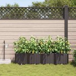 vidaXL Pots de jardin Marron 160 x 40 x 37.5 cm Acier