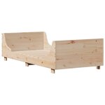 vidaXL Cadre de lit sans matelas 100x200 cm bois massif de pin