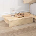 vidaXL Cadre de lit Marron 180 x 200 cm bois