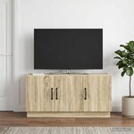 vidaXL Meuble TV Chêne Sonoma 99 x 34 5 x 47 cm Bois d'ingénierie