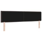 vidaXL Tête de lit LED Montage mural Marron foncé 180 cm tissu