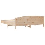 vidaXL Cadre de lit sans matelas 180x200 cm bois massif de pin
