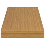 vidaXL Étagère Murale 2 Pièces Beige 60 x 23 5 x 4 cm Bois d'ingénierie