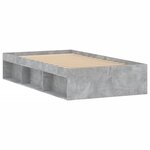vidaXL Cadre de lit gris béton 90x200 cm