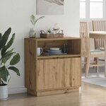 vidaXL Buffet avec LED chêne artisanal 71 x 34.5 x 75 cm