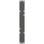 vidaXL Pieds de table basse 2 pièces Anthracite 60 x (30-31 3) cm Acier