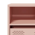 vidaXL Meuble TV rose 68x39x43 5 cm acier laminé à froid