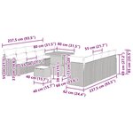 vidaXL Ensemble de canapé de jardin 11 Pièces Gris polyrotin