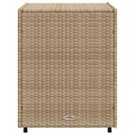 vidaXL Armoire de rangement de jardin beige 55x59x69 cm résine tressée