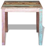 vidaXL Table de salle à manger Bois de récupération massif 80x82x76 cm