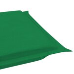 vidaXL Chaise longue à bascule avec coussin Bois de teck solide