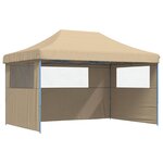vidaXL Tente de fête 292 x 440 x 315 cm Beige Tissu Oxford