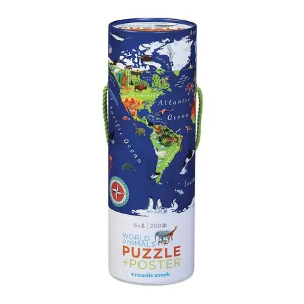 Puzzle Poster - 200 pieces - Animaux du monde