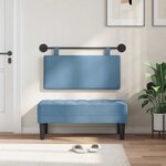vidaXL Tête de lit suspendue Tissu en velours côtelé