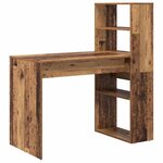 vidaXL Bureau Bois ancien 113 x 54 x 120 cm Bois d'ingénierie