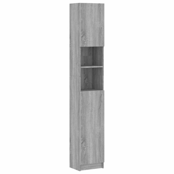 vidaXL Armoire de bain Sonoma gris 32x25 5x190 cm Bois d'ingénierie