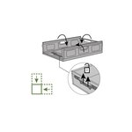 Pack and Move - Lot 3 Bacs Rangement Pliables - Charge 15 kg - 40 x 60 x 15 cm - Stockage  Outillage - Rangement Facile - Robustes - 31L