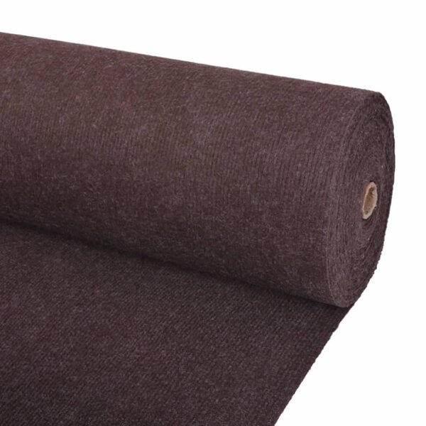 vidaXL Tapis strié pour exposition 1 2x20 m Marron