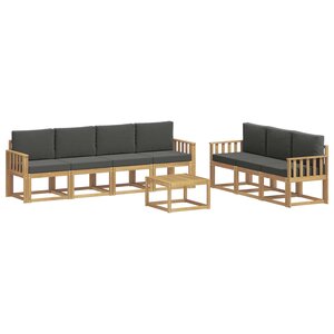 vidaXL Ensemble de canapés d'extérieur 7 Pièces