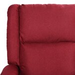Vidaxl fauteuil inclinable tv rouge bordeaux similicuir et tissu