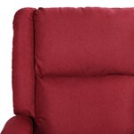 vidaXL Fauteuil inclinable Rouge bordeaux Similicuir et tissu