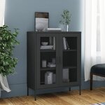 vidaXL Armoire de rangement Anthracite 80x35x101 5 cm Acier
