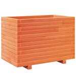 vidaXL Jardinière cire marron 70x40x49 5 cm bois de pin massif
