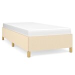 vidaXL Cadre de lit Crème 100 x 200 cm Tissu