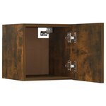 vidaXL Ensemble de meubles TV 6 Pièces Chêne fumé Bois d'ingénierie