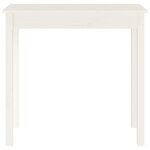 vidaXL Table console Blanc 80x40x75 cm Bois massif de pin