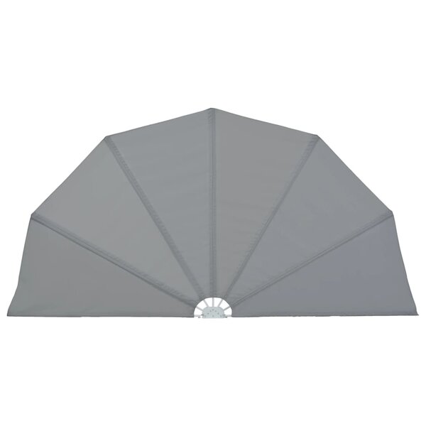 vidaXL Auvent latéral pliable de terrasse Gris 160 cm