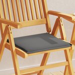 vidaXL Coussins de siège de jardin lot de 4 anthracite 45x45x2cm carré