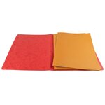 Chemise A Dos Rainé Carte Lustrée 400gm2 - 24x32cm - Rouge - X 50 - Exacompta