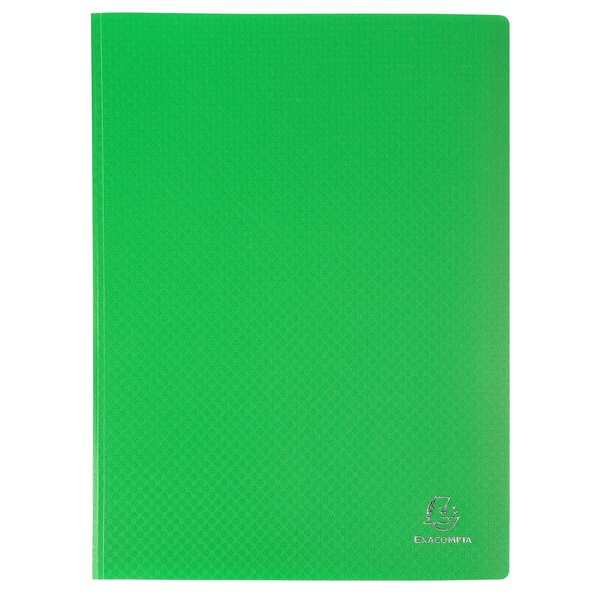 Protège-documents En Polypropylène 5/10e Opak Pochettes Cristal 120 Vues - A4 - Vert Clair - X 8 - Exacompta
