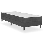 vidaXL Sommier à lattes de lit sans matelas gris tissu 80x200 cm